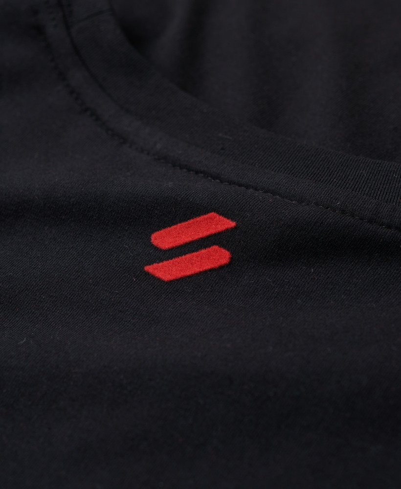 koszulka z grafiką sport luxe w kolorze czarno-czerwonym