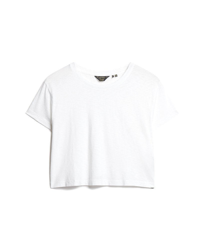 luźny krótki t-shirt w kolorze optic