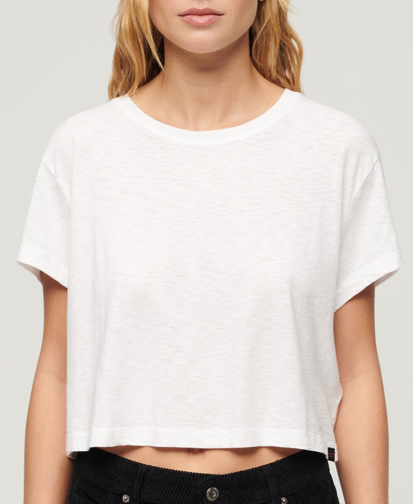 luźny krótki t-shirt w kolorze optic