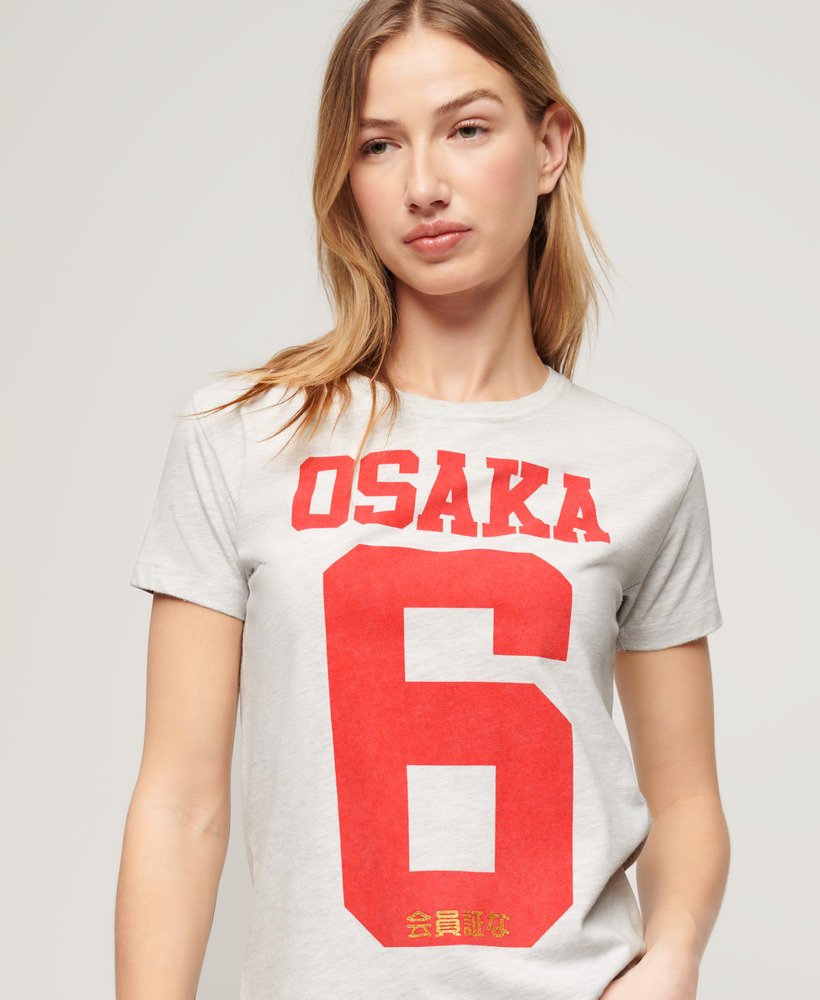 koszulka osaka graphic fitted w kolorze ice marl