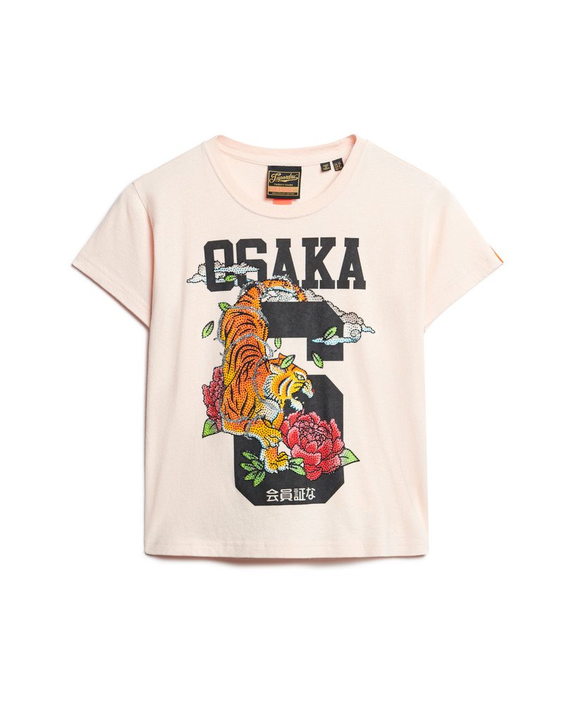 koszulka osaka 6 narrative z lat 90. w kolorze różowej gliny