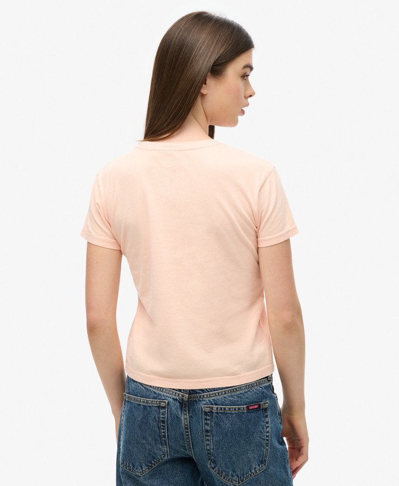 koszulka komodo x superdry kailash dragon w kolorze słodkiej brzoskwini i jasnego różu