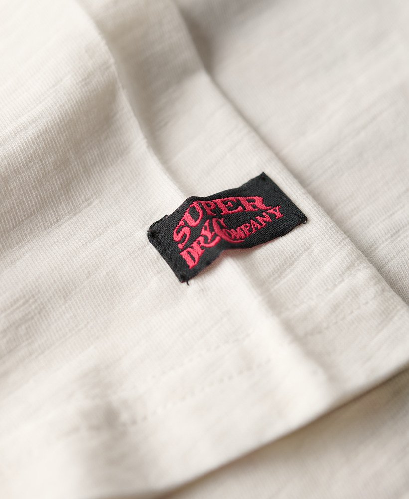 koszulka z nadrukiem tokyo vintage logo w kolorze zimowa biel