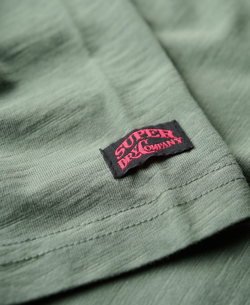 koszulka z nadrukiem tokyo vintage logo w kolorze laurel khaki luźna