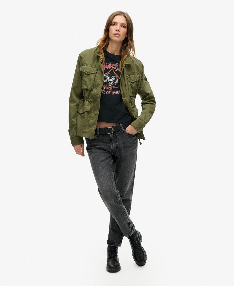 koszulka z krótkim rękawem motörhead x superdry cap sleeve band w kolorze heavy amp black