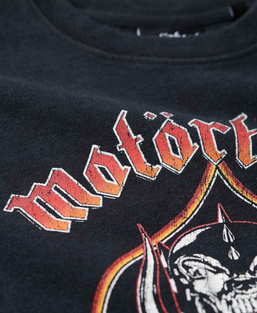 koszulka z krótkim rękawem motörhead x superdry cap sleeve band w kolorze heavy amp black