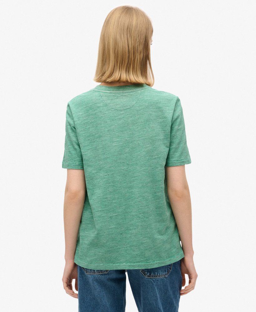 koszulka essential logo overdyed w kolorze morskim