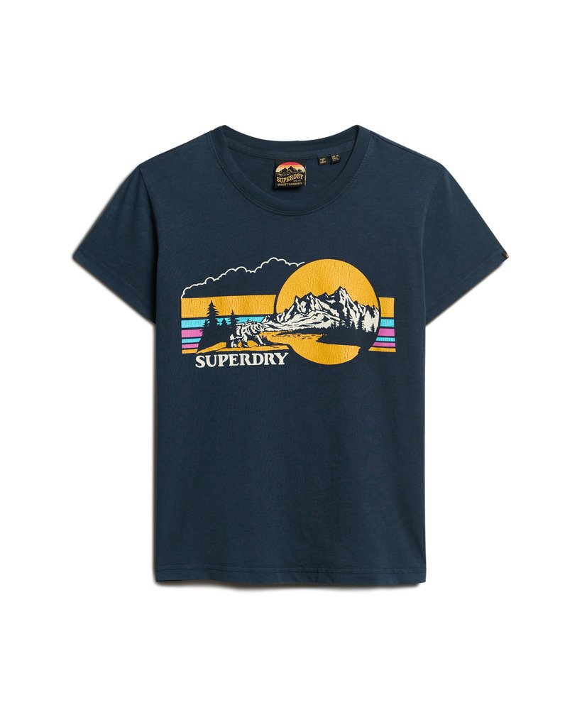 dopasowana koszulka outdoor stripe w kolorze eclipse navy
