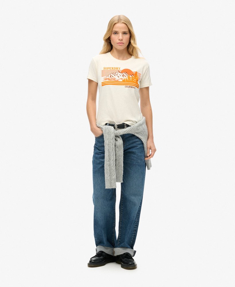 koszulka outdoor stripe fitted t-shirt w kolorze riff white