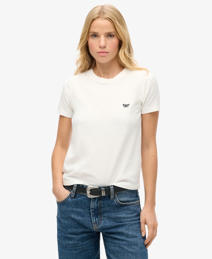 koszulka essential logo fitted w kolorze off white