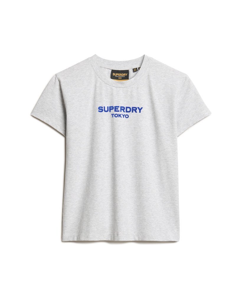 koszulka sport luxe graphic fitted w kolorze cadet grey marl