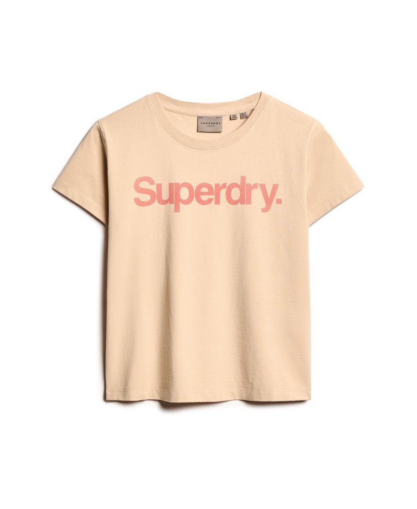 koszulka core logo city fitted w kolorze frappe beige