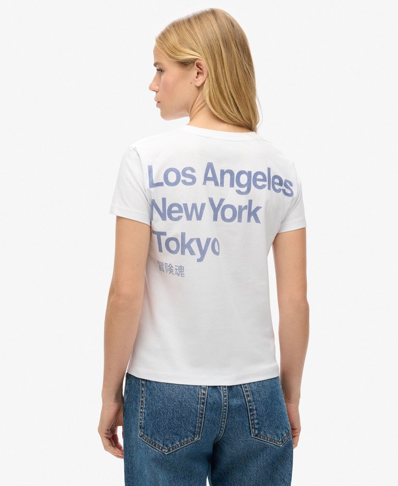 koszulka core logo city fitted w kolorze brilliant white