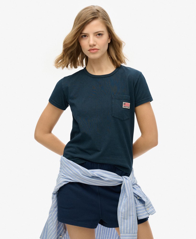 koszulka athletic essential pocket t-shirt w kolorze eclipse navy