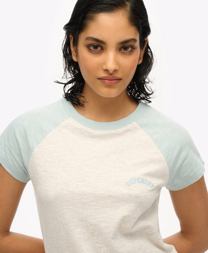 Koszulka typu raglan z organicznej bawełny z logo Essential