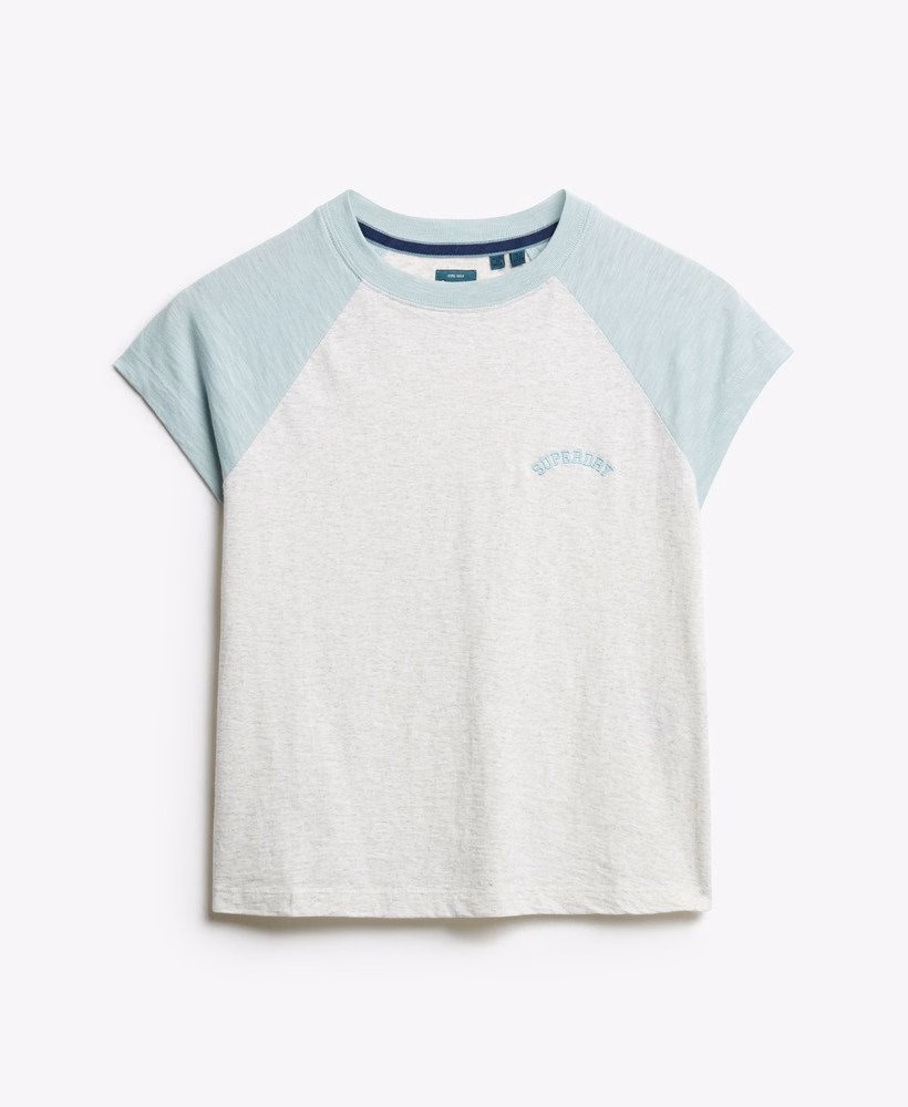 Koszulka typu raglan z organicznej bawełny z logo Essential