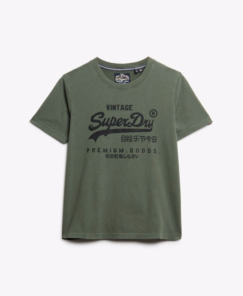 Luźna koszulka z ozdobnym logo w stylu vintage