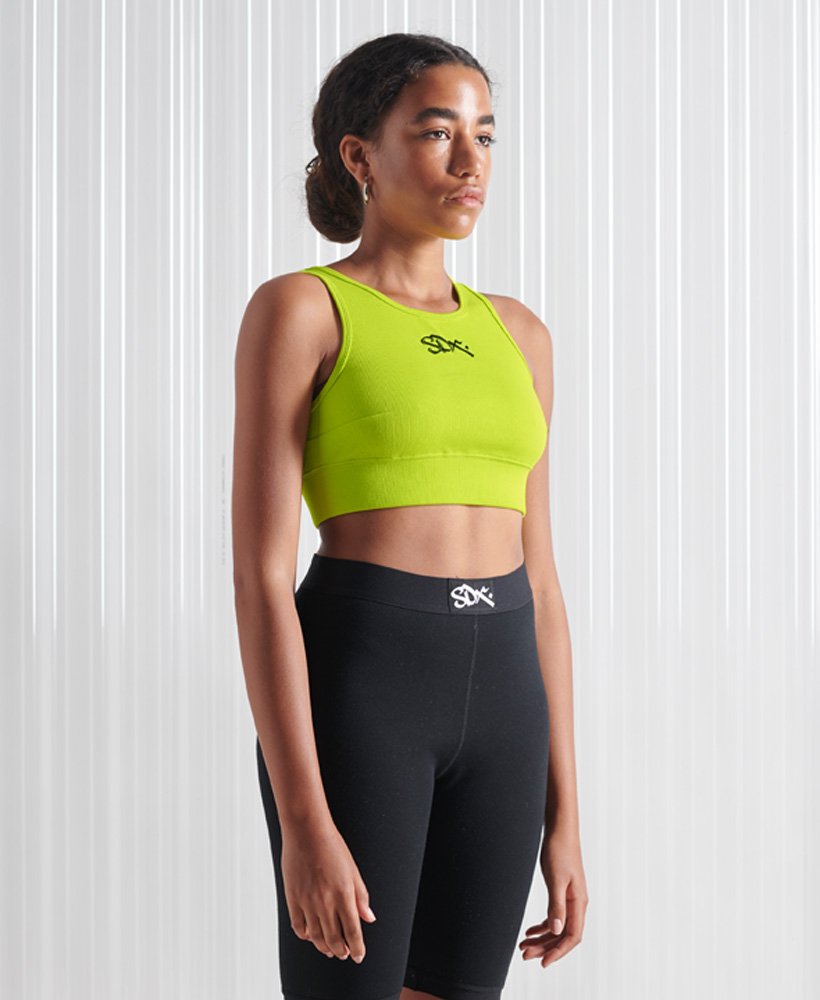 limitowana edycja sportowego topu sdx w kolorze limonkowym