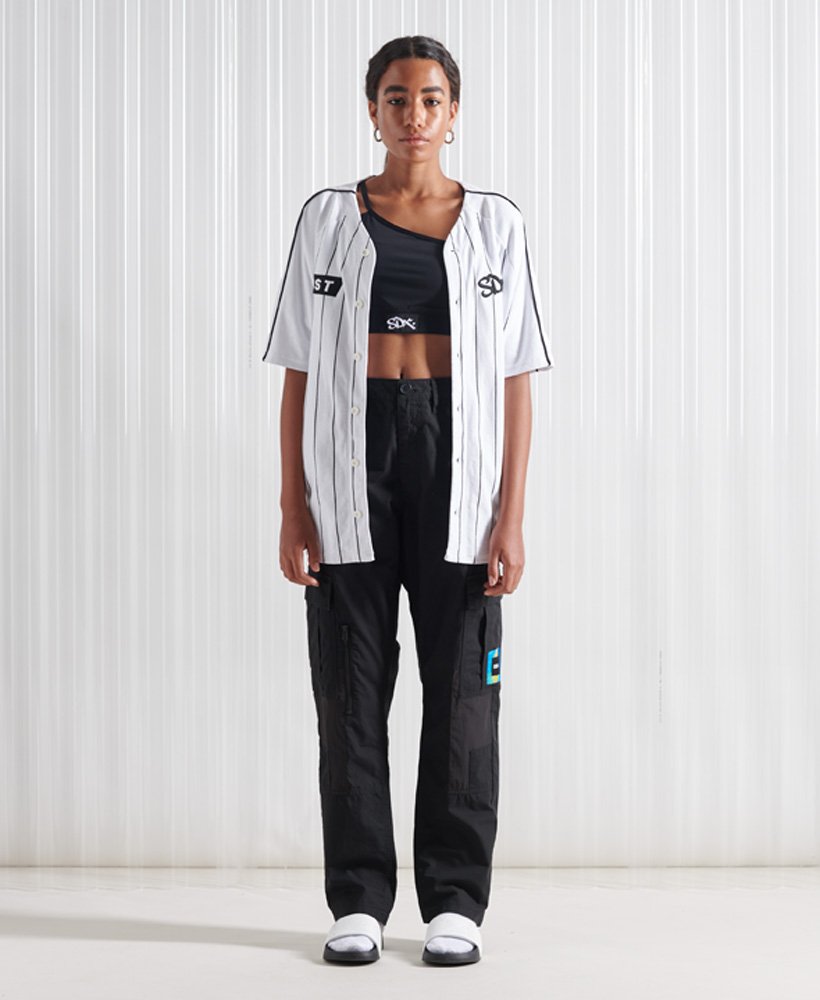 limitowana edycja sdx sesh crop top w kolorze czarnym