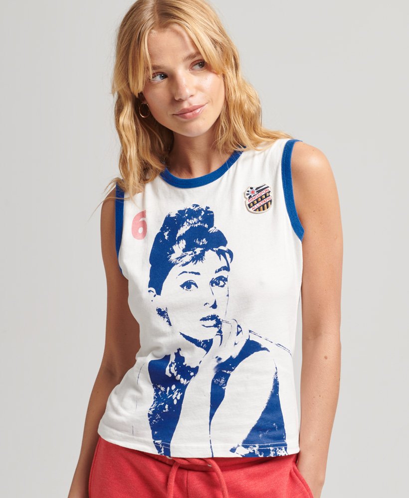 ringspun allstars ah vintage re-issue vest top w kolorze ecru