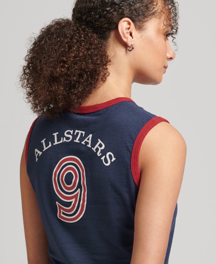 ringspun allstars sv vintage re-issue vest top w kolorze rinse navy