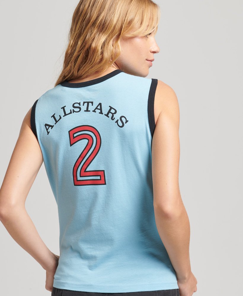 top bez rękawów ringspun allstars dp vintage re-issue w kolorze air blue