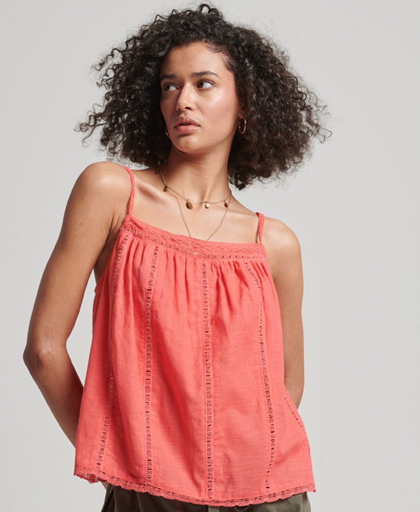 top ibiza cami w kolorze koralowym