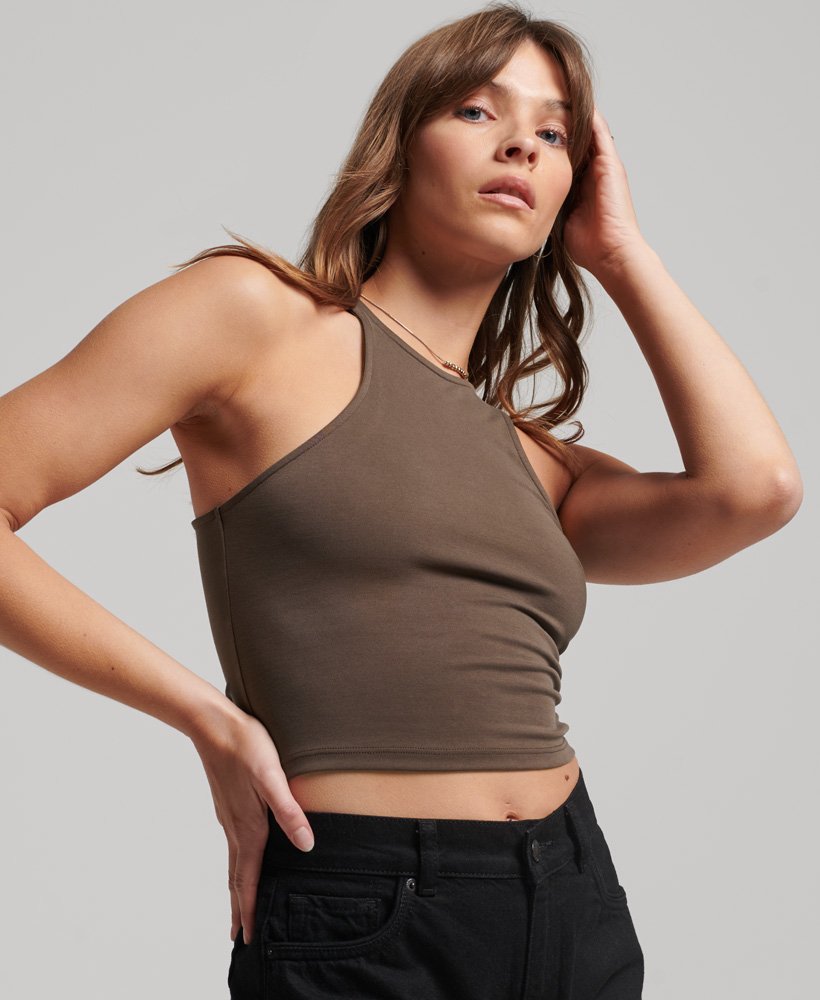 koszulka racer tank top firmy studios w kolorze bracken brown