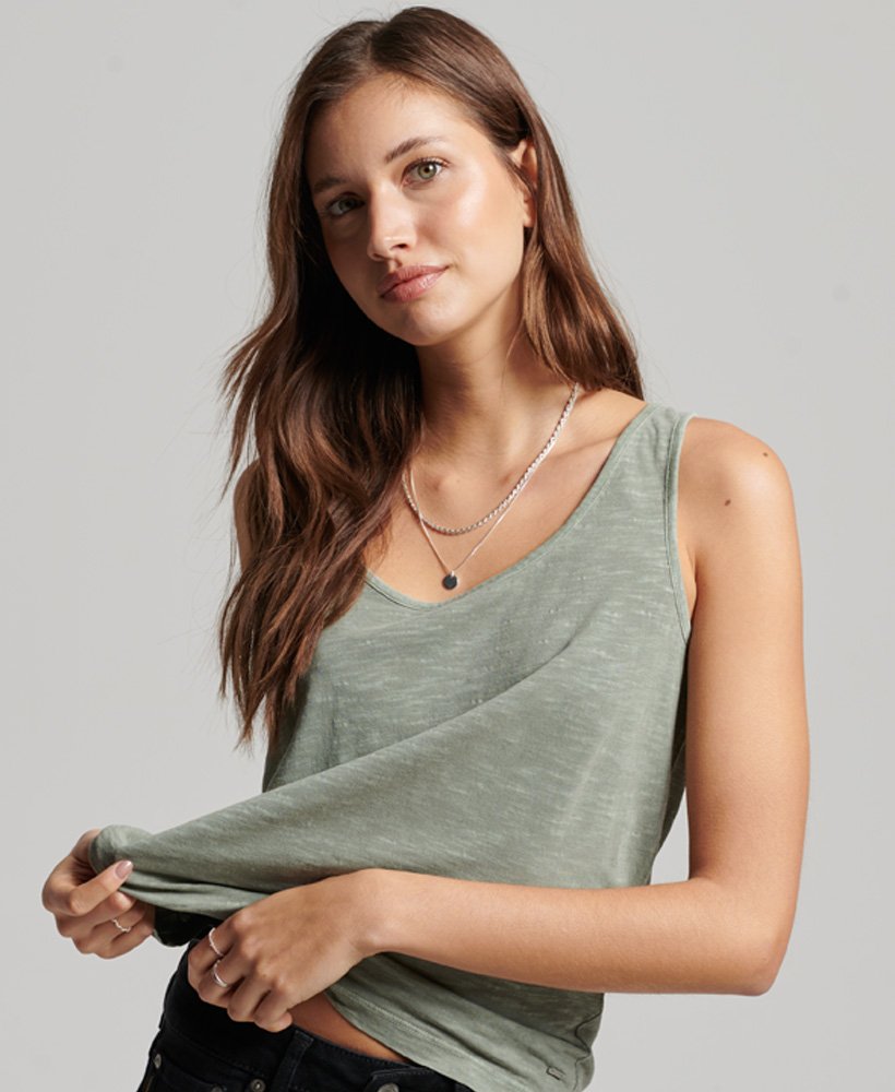 koszulka bez rękawów studios jersey w kolorze sea spray green