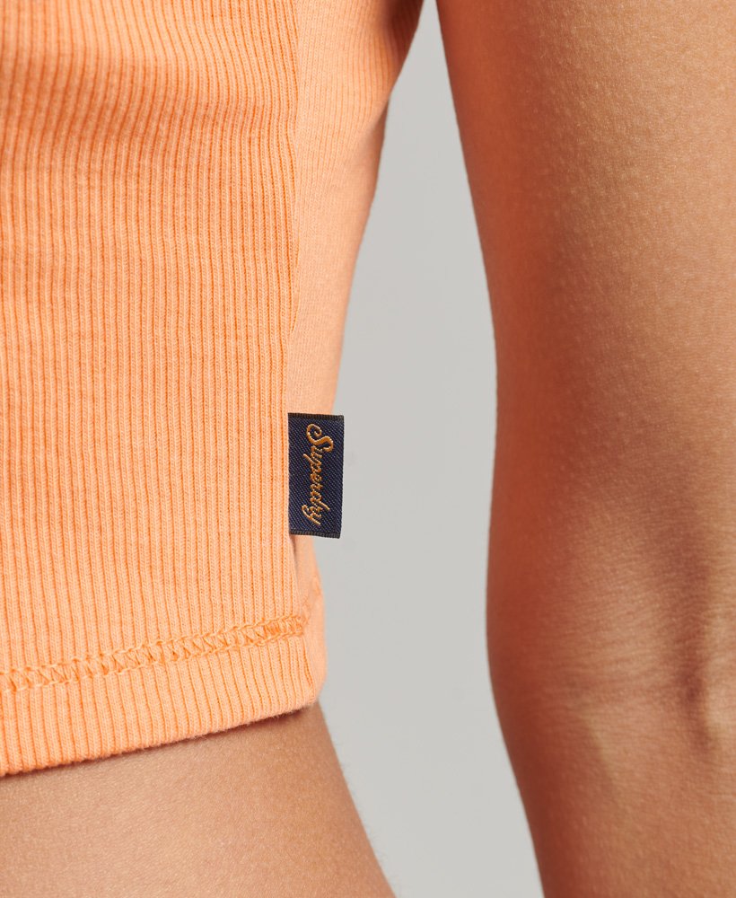 top na ramiączkach z koronką w kolorze varsity orange