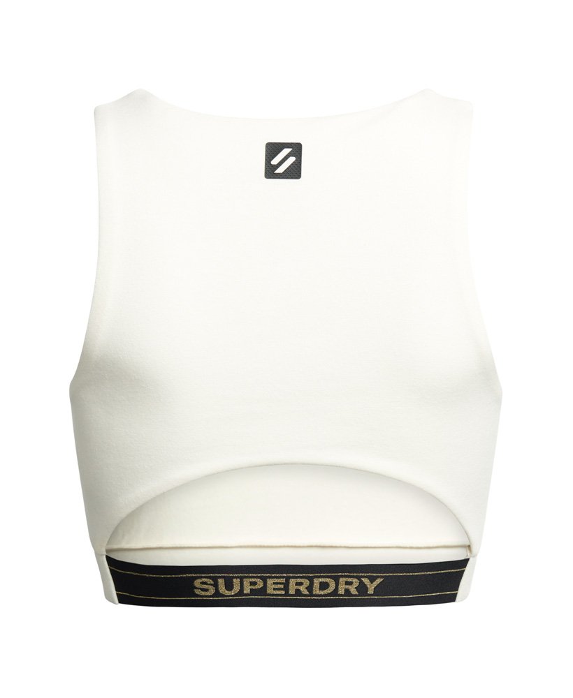biustonosz tech elastic bra top w kolorze rice white