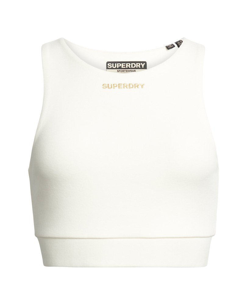 biustonosz tech elastic bra top w kolorze rice white