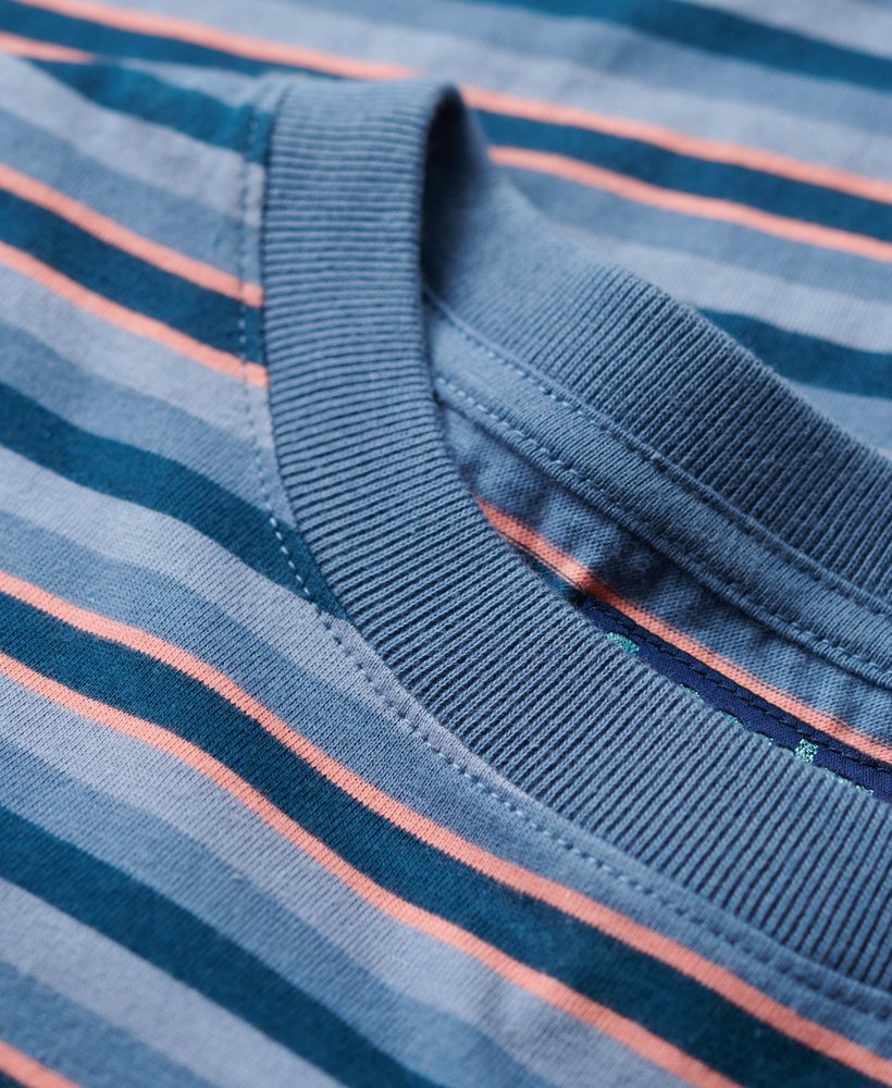 bluzka z długim rękawem w paski w kolorze wedgewood blue stripe