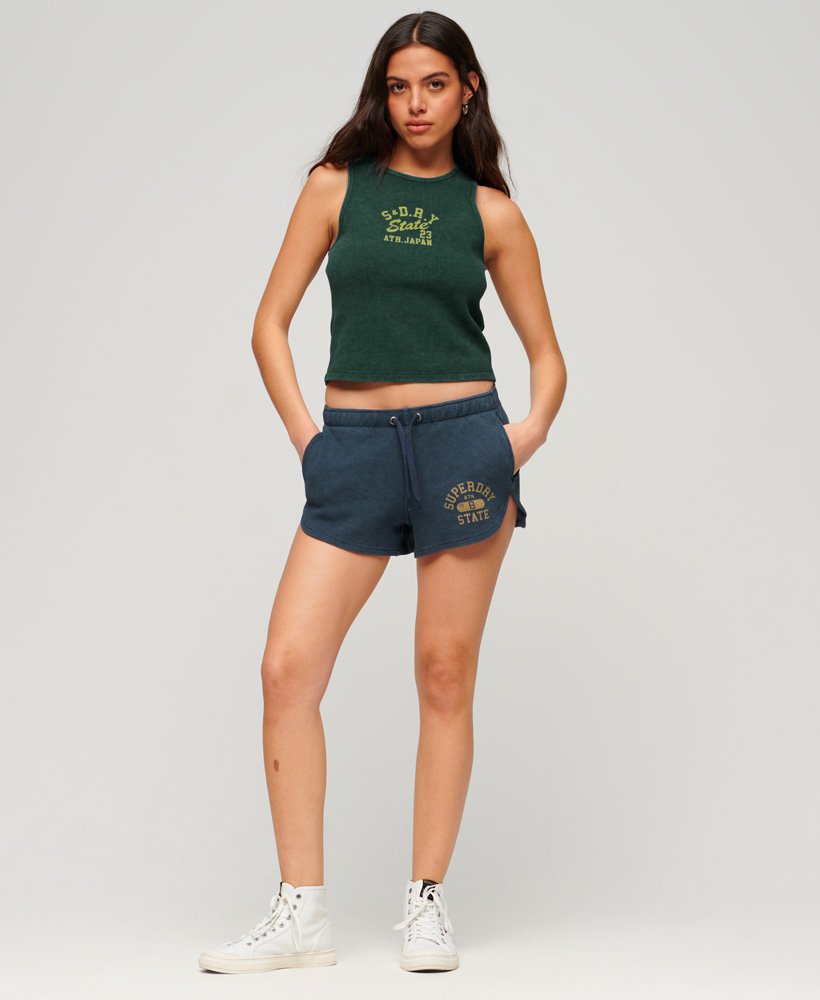 koszulka bez rękawów athletic essentials waffle w kolorze ciemnej sosny