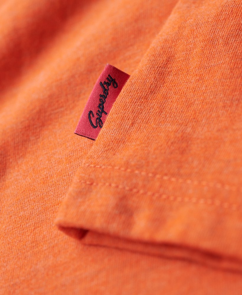 la vintage logo graphic slim vest top w kolorze soda pop orange marl