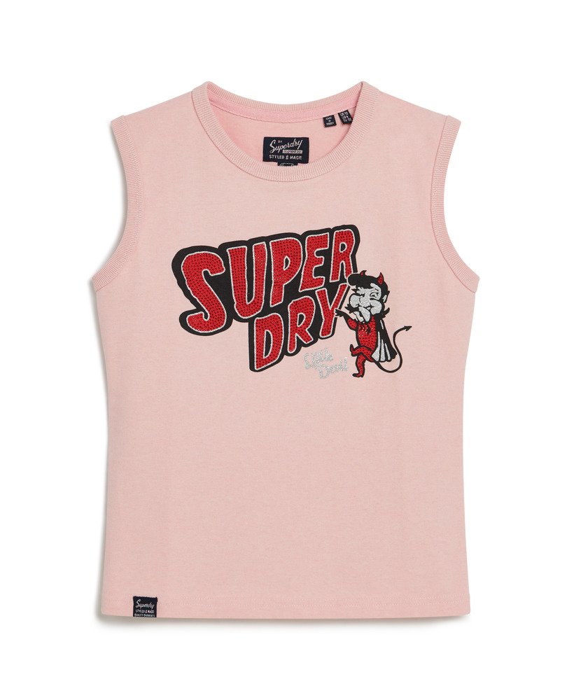 retro zdobiony dopasowany top w kolorze somon pink marl