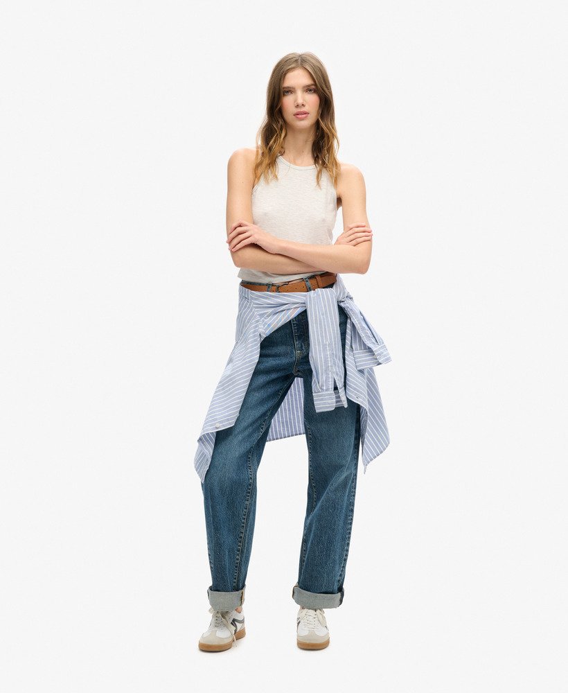 marszczony top w kolorze starlight grey marl