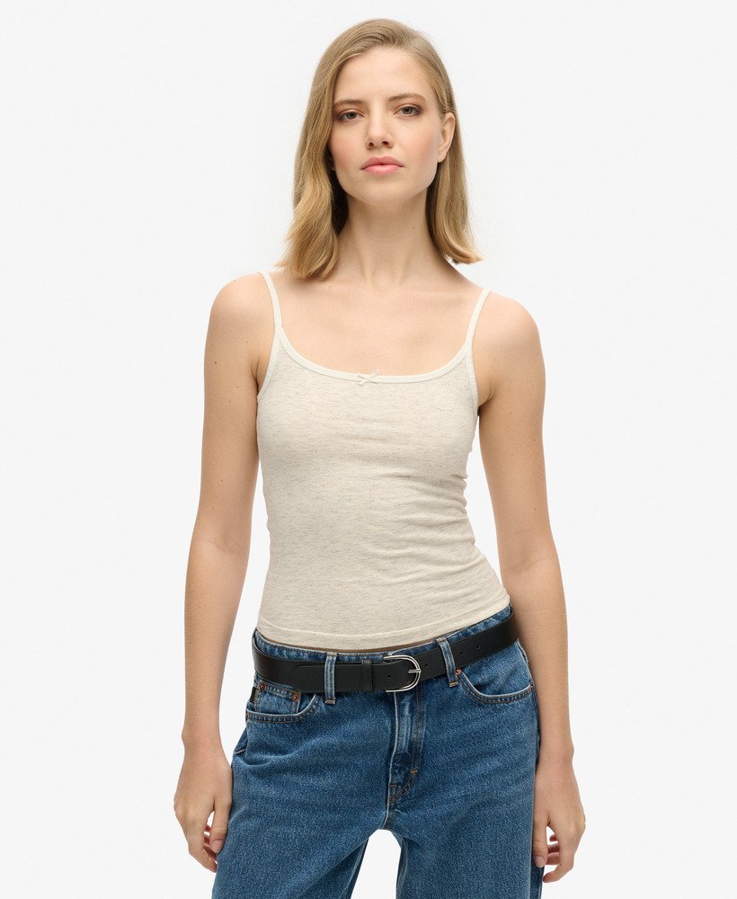 koszulka athletic essentials cami top w kolorze off white fleck melanż