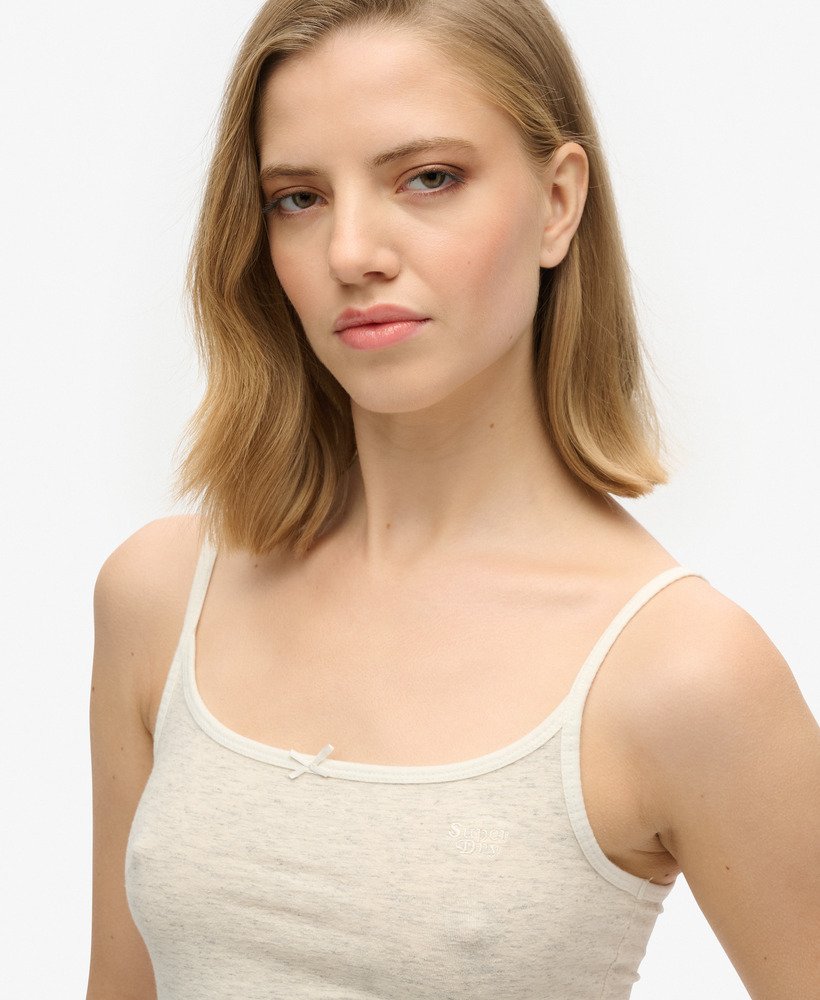 koszulka athletic essentials cami top w kolorze off white fleck melanż