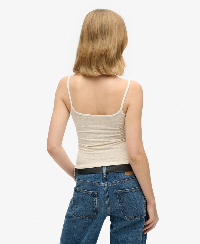 koszulka athletic essentials cami top w kolorze off white fleck melanż
