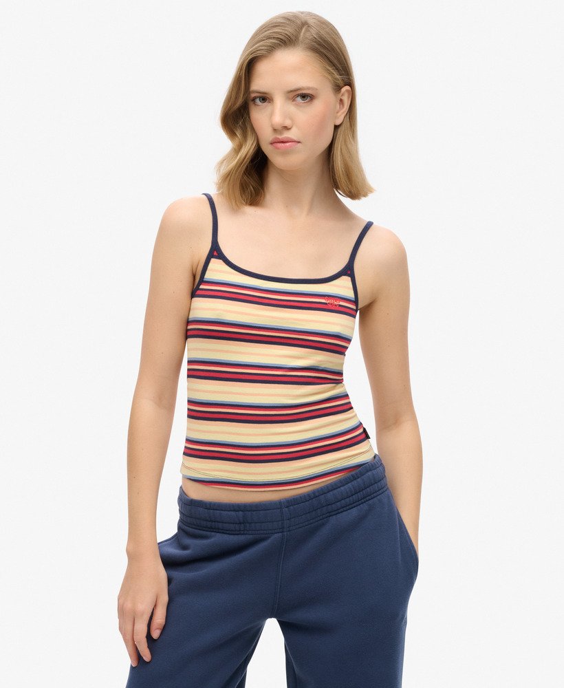 koszulka athletic essentials cami top w kolorze soda pop red stripe