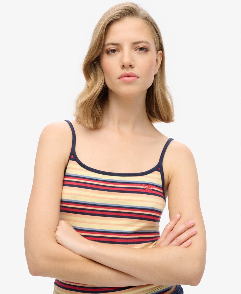 koszulka athletic essentials cami top w kolorze soda pop red stripe
