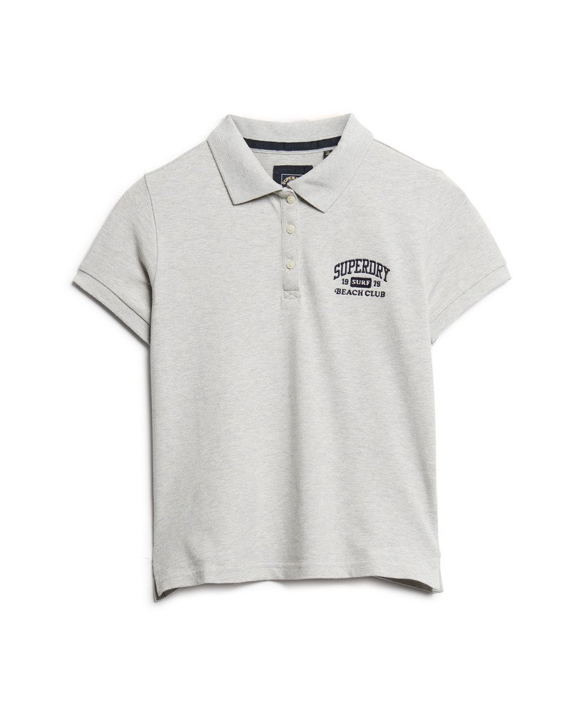 koszulka polo athletic essentials z lat 90. dopasowana w kolorze glacier grey marl