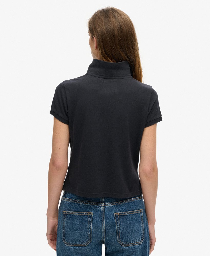 koszulka polo athletic essentials z lat 90. dopasowana w kolorze eclipse navy