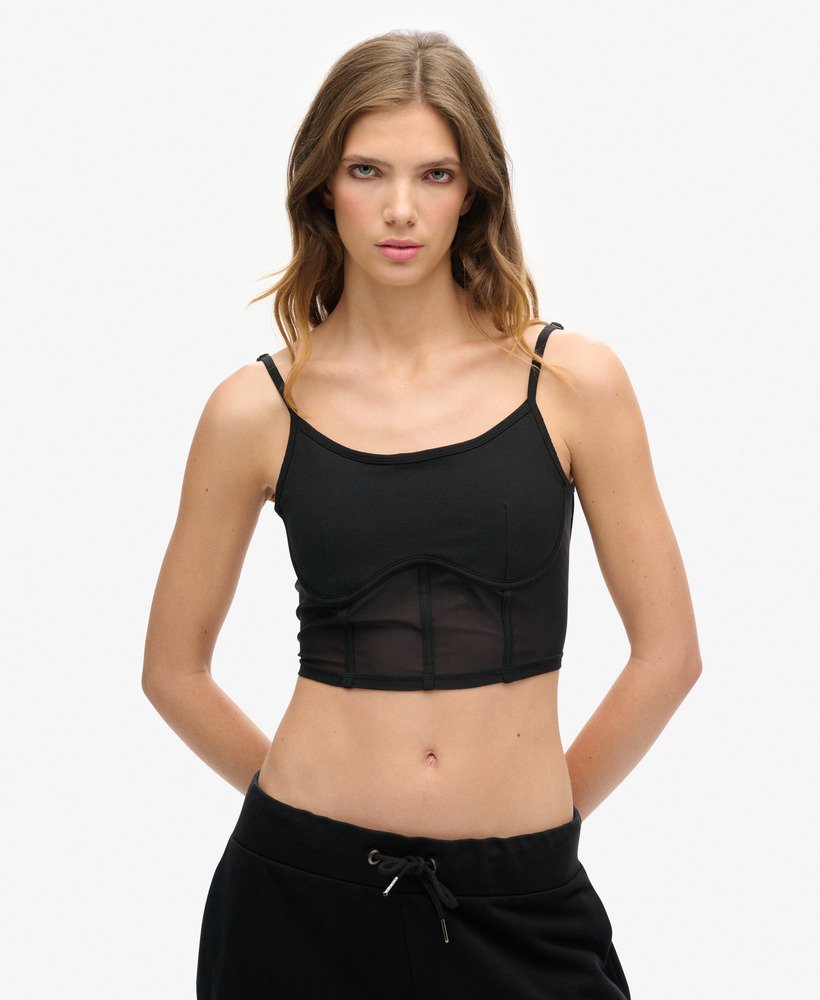 gorset sport tech w kolorze czarnym