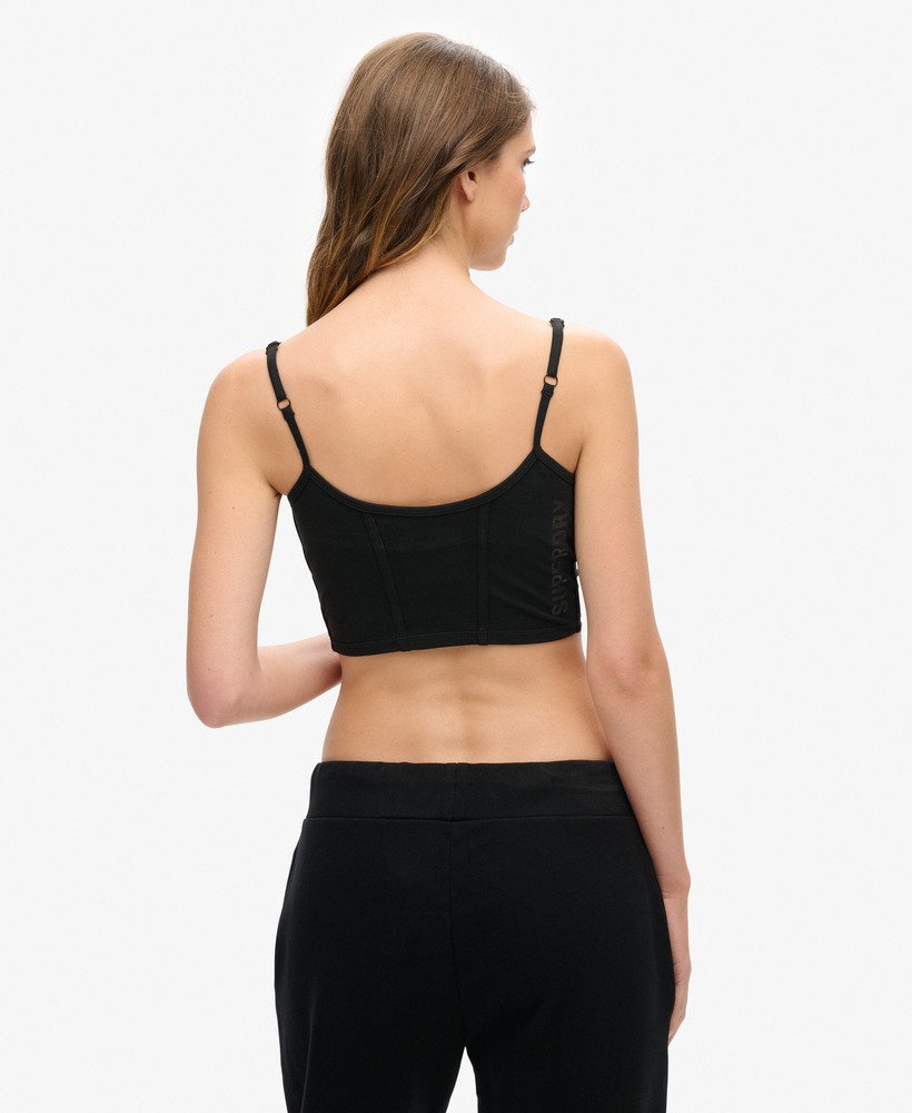 gorset sport tech w kolorze czarnym