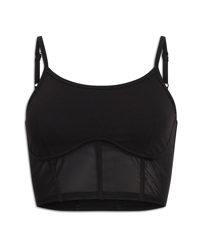 gorset sport tech w kolorze czarnym