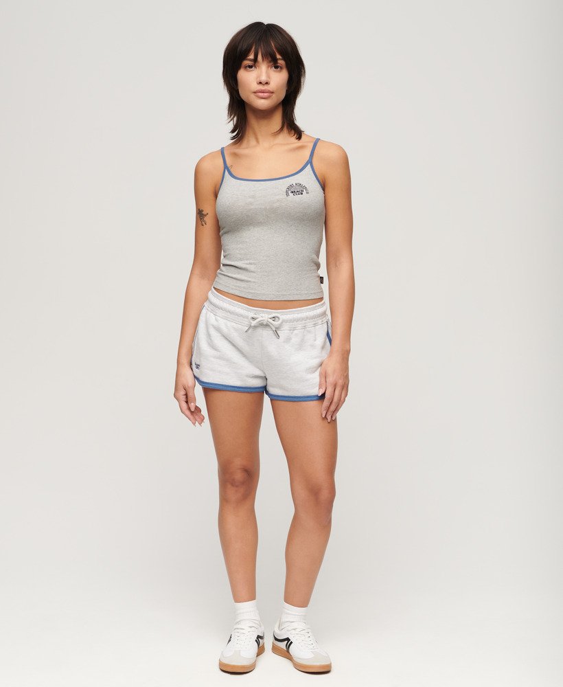 bluzka athletic essentials branded cami w kolorze szary melanŻ