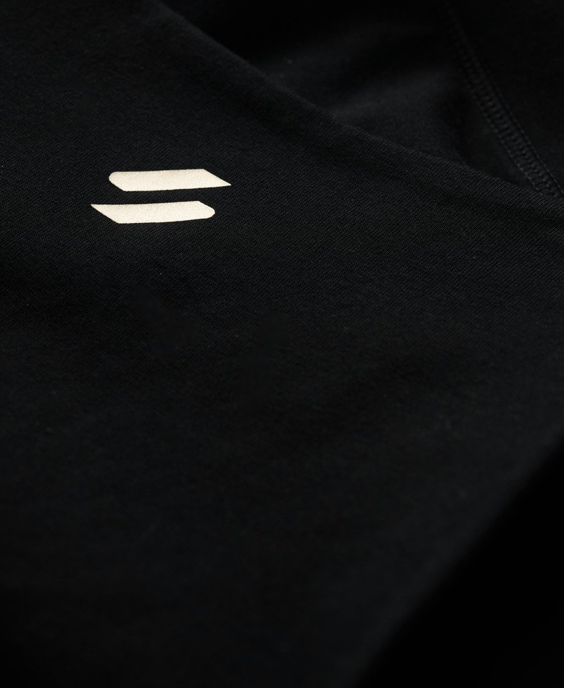 biustonosz sportowy z logo w kolorze czarnymbrązowym