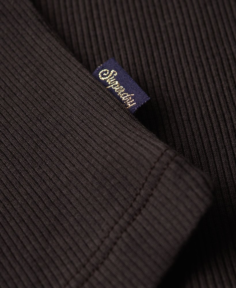 athletic essentials koronkowy krótki top na ramiączkach w kolorze bison black